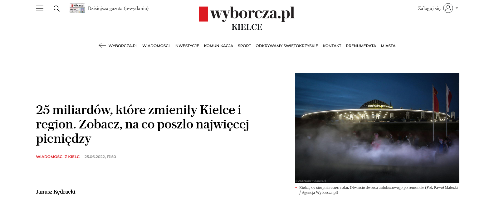 „Gazeta Wyborcza” o UE i Wodociągach